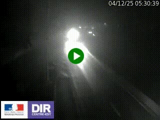 Caméra autoroute sur A6 - Valvert, près de Lyon, en direction de Paris, à hauteur de la sortie 36 Porte du Valvert