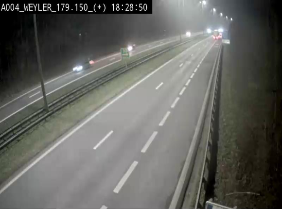 Webcam juste après la sortie 31 Arlon qui permet de rejoindre l'E411 depuis la N82