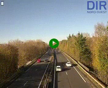 Webcam sur le périphérique de Caen (N814) à l'est de la ville, à Mondeville hauteur de la sortie 2, Presqu'île-Rives de l'Orne, au bout de l'autoroute A13