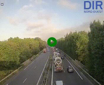 Webcam sur le périphérique de Caen (N814) à l'est de la ville, à Mondeville hauteur de la sortie 2, Presqu'île-Rives de l'Orne, au bout de l'autoroute A13