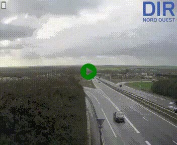 Webcam au début de l'A84 sur le périphérique Ouest de Caen (N814) à hauteur de la sortie 9, Porte de Bretagne