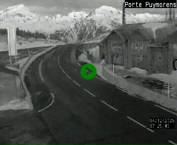 Webcam Col du Puymorens sur N320, en direction de Pas de la Casa (Andorre)