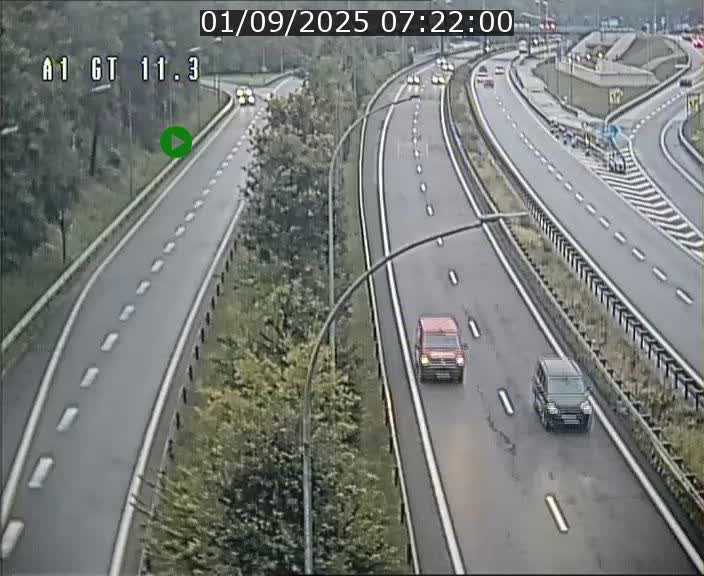 Traffic live webcam Luxembourg Senningerberg - A1 direction Allemagne - BK 11.3