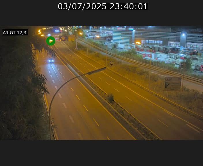 Traffic live webcam Luxembourg Senningerberg - A1 direction Allemagne - BK 12.3