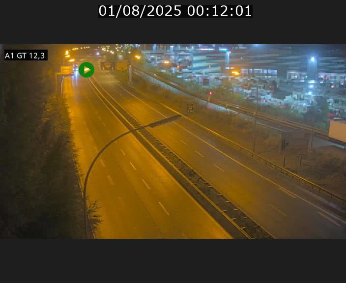 Traffic live webcam Luxembourg Senningerberg - A1 direction Allemagne - BK 12.3