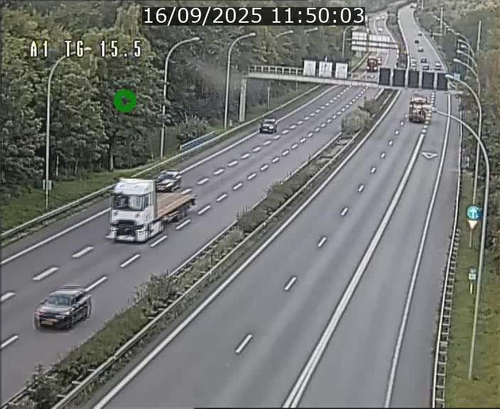 Traffic live webcam Luxembourg Munsbach - A1 direction Luxembourg - BK 15.5