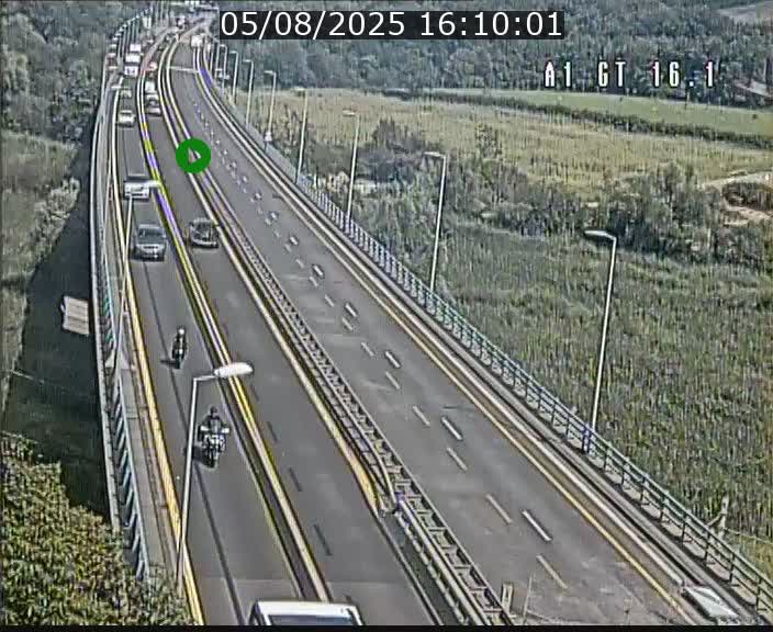 Traffic live webcam Luxembourg Niederanven - A1 direction Allemagne - BK 16.1