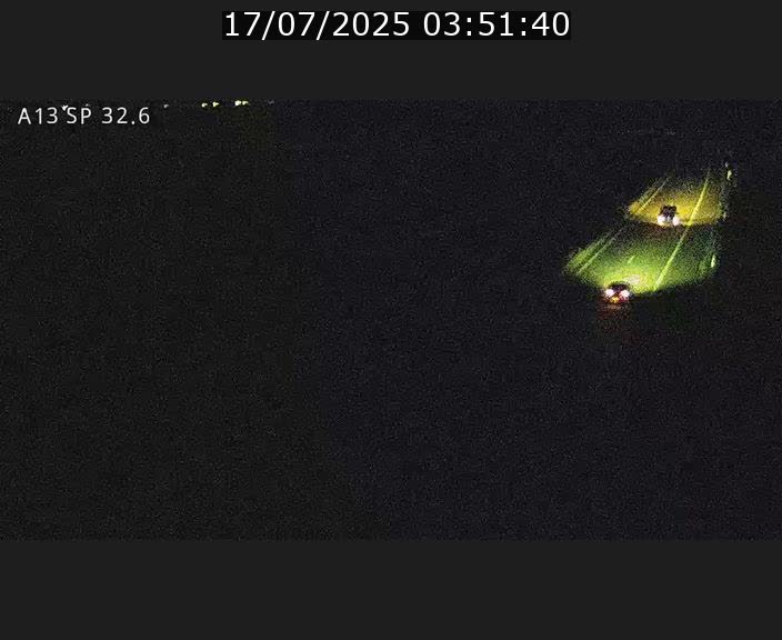 Webcam info trafic A13 à hauteur de Mondorf-les-bains. Vue orientée vers Altwies