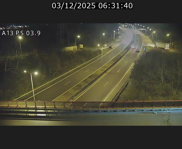 Traffic live webcam Luxembourg Differdange - A13 direction Esch-sur-Alzette - BK 3.9