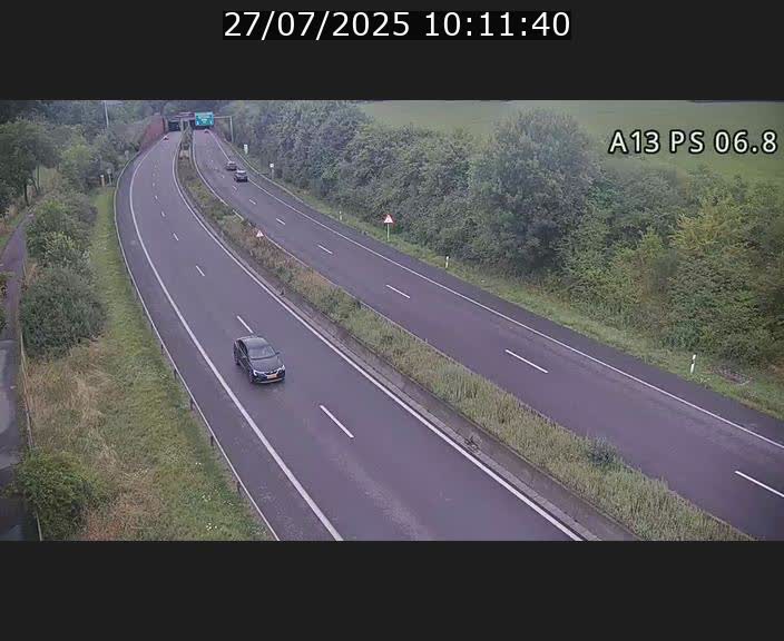 Traffic live webcam Luxembourg Ehlerange - A13 direction Esch-sur-Alzette - BK 6.8