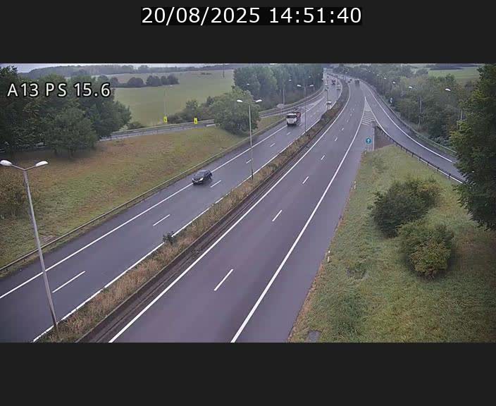 Traffic live webcam Luxembourg Kayl - A13 direction Dudelange - BK 15.6