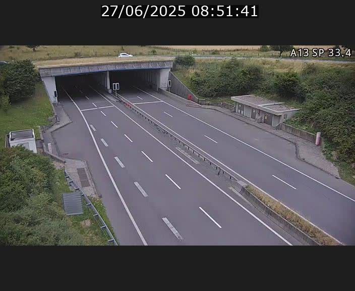 Webcam trafic sur A13 à hauteur d'Altwies en direction de Mondorf-les-bains et en provenance de l'Allemagne