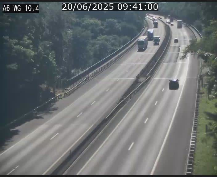 Traffic live webcam Luxembourg Mamer - A6 - BK 10.4 - direction Luxembourg/France/Allemagne