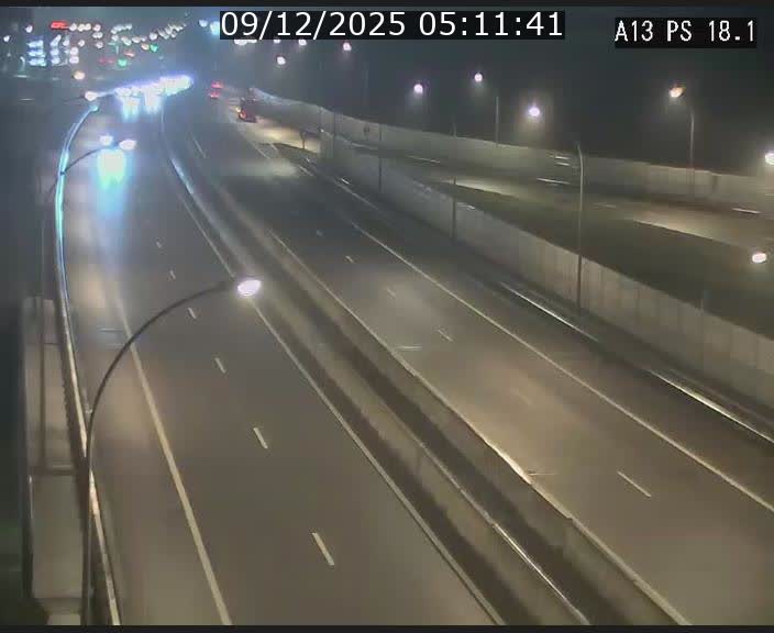 Traffic live webcam Luxembourg Dudelange - A13 direction Croix de Bettembourg - BK 18.1