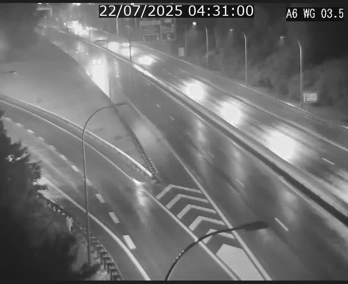 Traffic live webcam Luxembourg - Croix de Cessange - A6 - BK 3.5 - direction France/Allemagne