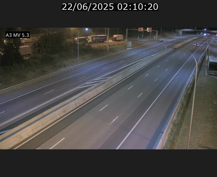 Webcam à l'Aire de Berchem au Luxembourg sur l'A3. Vue orientée vers la France