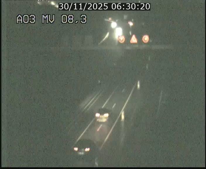 Webcam Autoroute après la Croix de Bettembourg en direction de Luxembourg sur l'A3