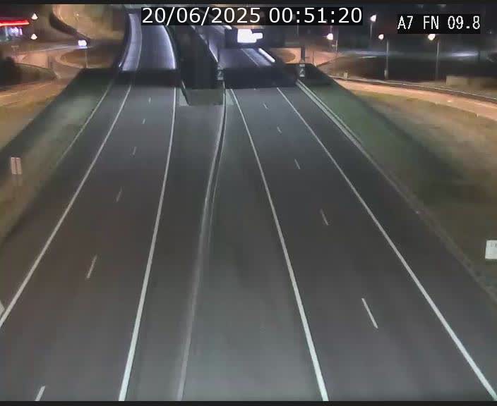 Caméra trafic Luxembourg - A7, Tunnel Gousselerbierg, sortie sud, direction rond-point Lorentzweiler (BK 9.9)