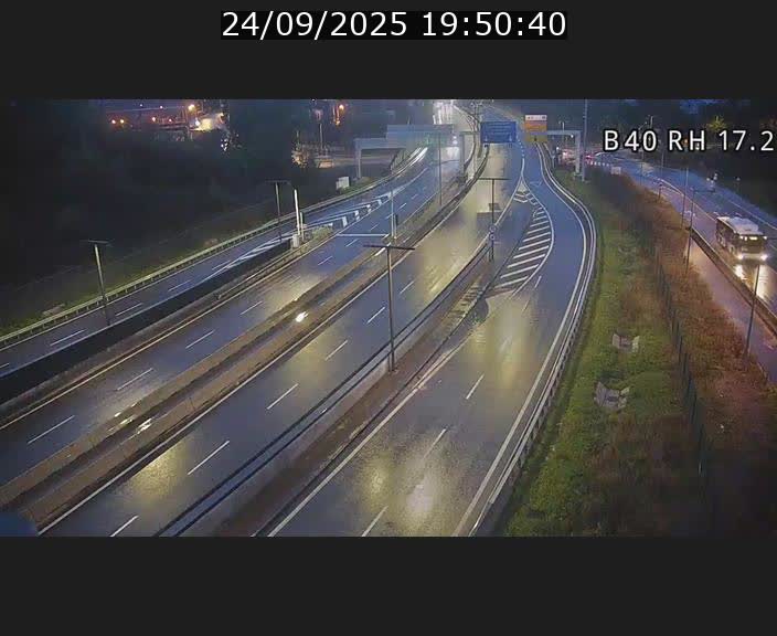 Webcam sur le contournement d'Esch Belval à hauteur de la sortie Université de Luxembourg. Vue orientée vers Luxembourg