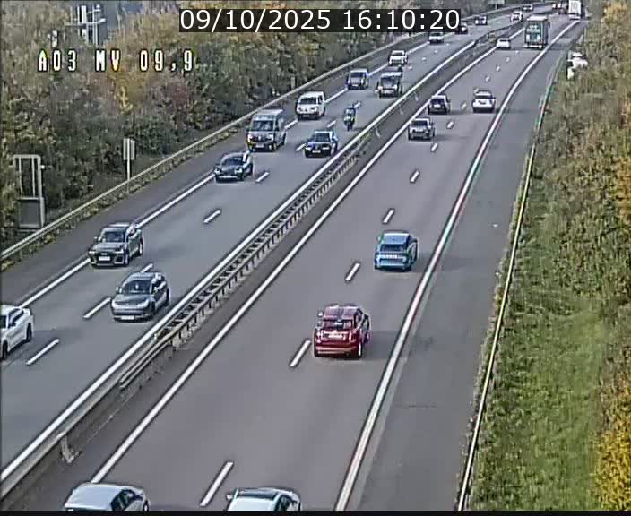 Webcam Autoroute à la Croix de Bettembourg - A3 - BK 9.9 - direction Luxembourg-Ville