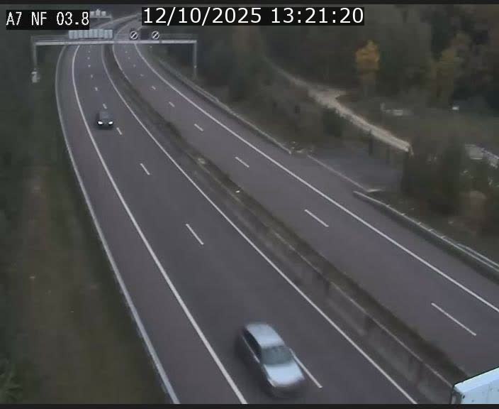 Webcam autoroute A7 au Luxembourg à la sortie du Tunnel Stafelter vers le Nord
