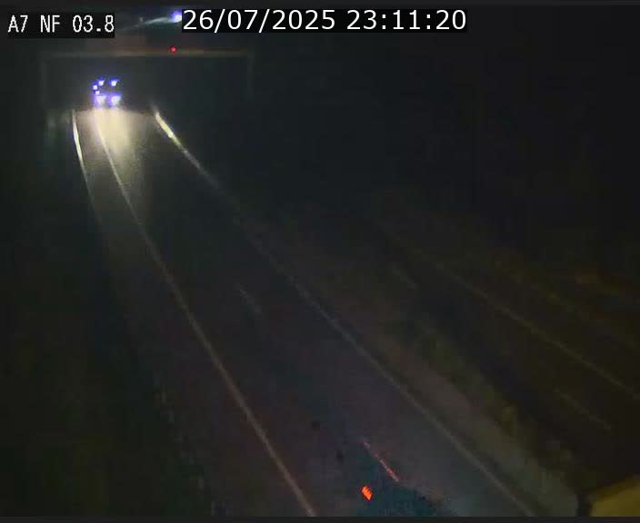 Webcam autoroute A7 au Luxembourg à la sortie du Tunnel Stafelter vers le Nord