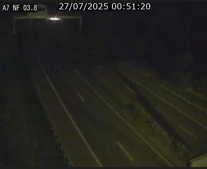 Webcam autoroute A7 au Luxembourg à la sortie du Tunnel Stafelter vers le Nord