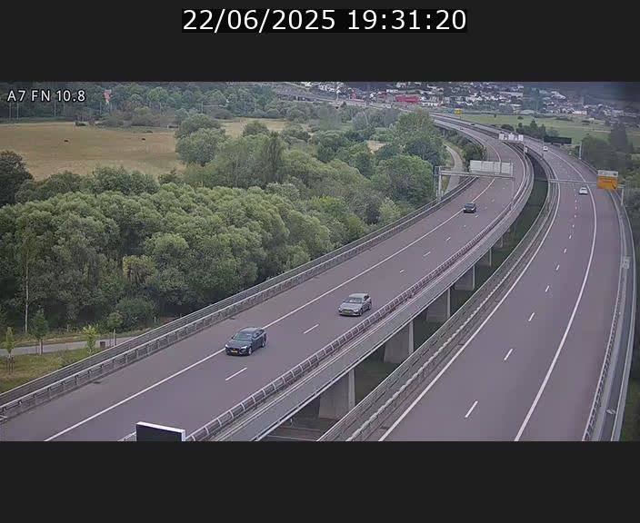 Caméra trafic Luxembourg - A7, Tunnel Gousselerbierg, sortie sud, direction rond-point Lorentzweiler (BK 10.8)