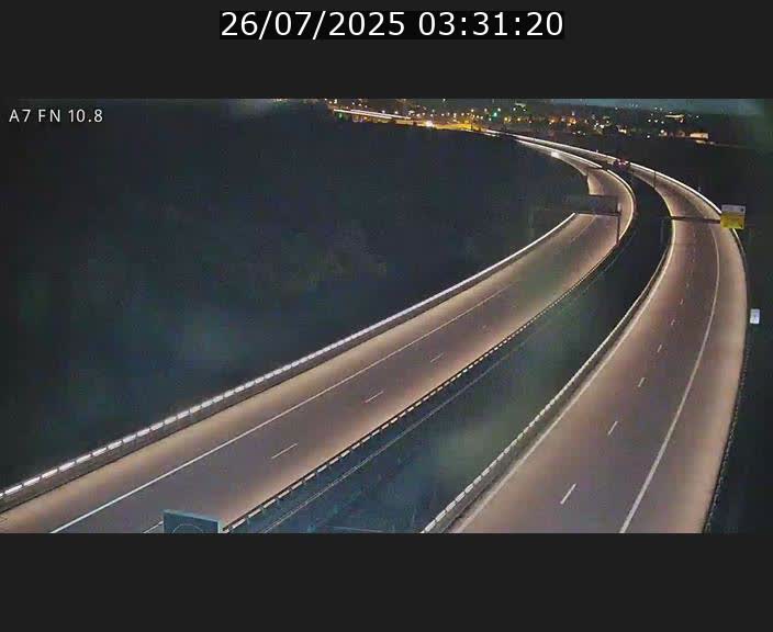 Caméra trafic Luxembourg - A7, Tunnel Gousselerbierg, sortie sud, direction rond-point Lorentzweiler (BK 10.8)