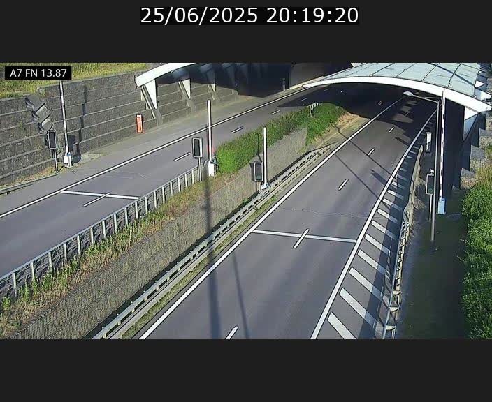 Caméra trafic Luxembourg - A7, Tunnel Gousselerbierg, entrée nord, direction Lorentzweiler