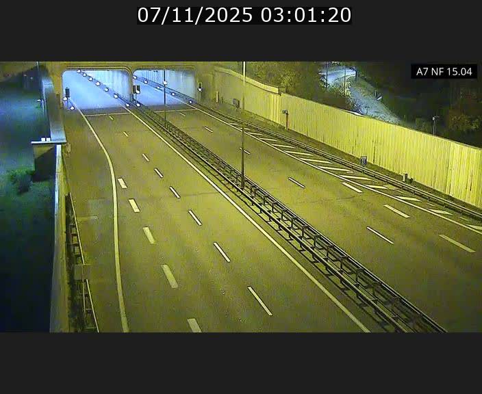 Caméra trafic Luxembourg - A7, Tunnel Mersch, entrée sud, direction Ettelbruck