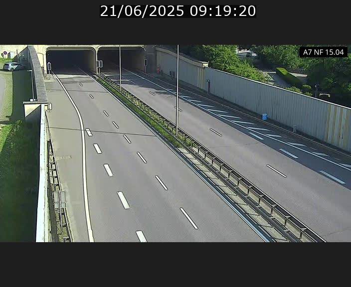 Caméra trafic Luxembourg - A7, Tunnel Mersch, entrée sud, direction Ettelbruck
