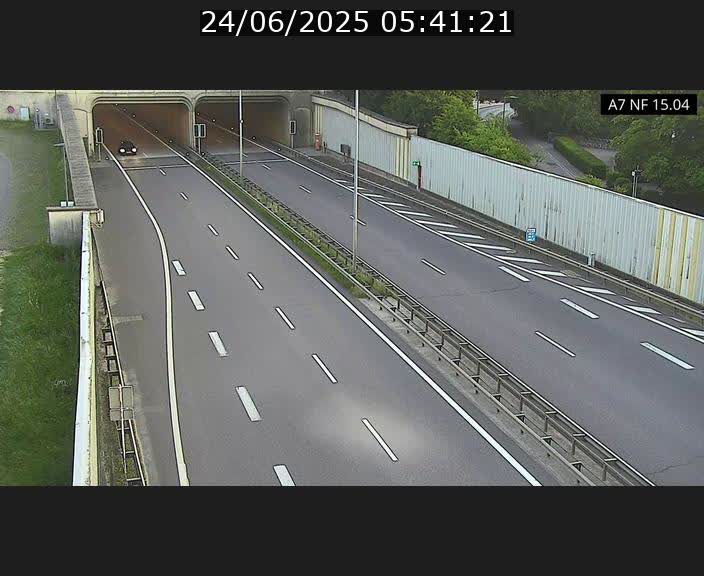 Caméra trafic Luxembourg - A7, Tunnel Mersch, entrée sud, direction Ettelbruck