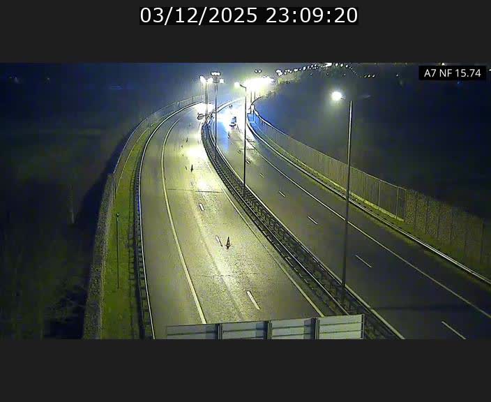 Caméra trafic Luxembourg - A7, Tunnel Mersch, entrée nord, direction Lorentzweiler