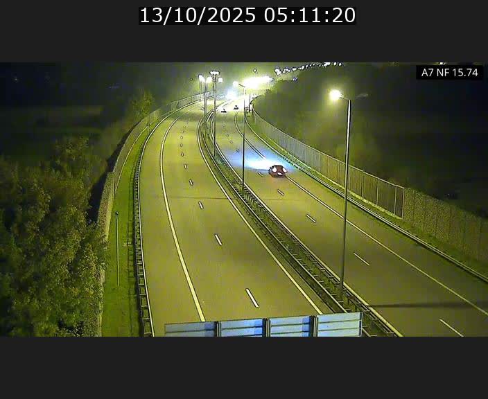 Caméra trafic Luxembourg - A7, Tunnel Mersch, entrée nord, direction Lorentzweiler