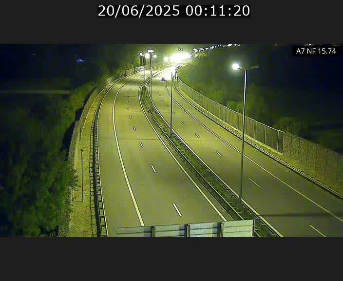 Caméra trafic Luxembourg - A7, Tunnel Mersch, entrée nord, direction Lorentzweiler