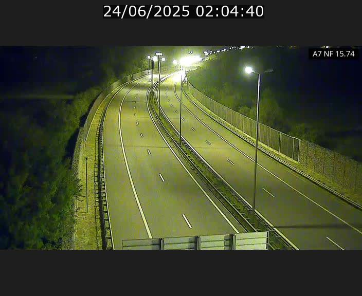 Caméra trafic Luxembourg - A7, Tunnel Mersch, entrée nord, direction Lorentzweiler