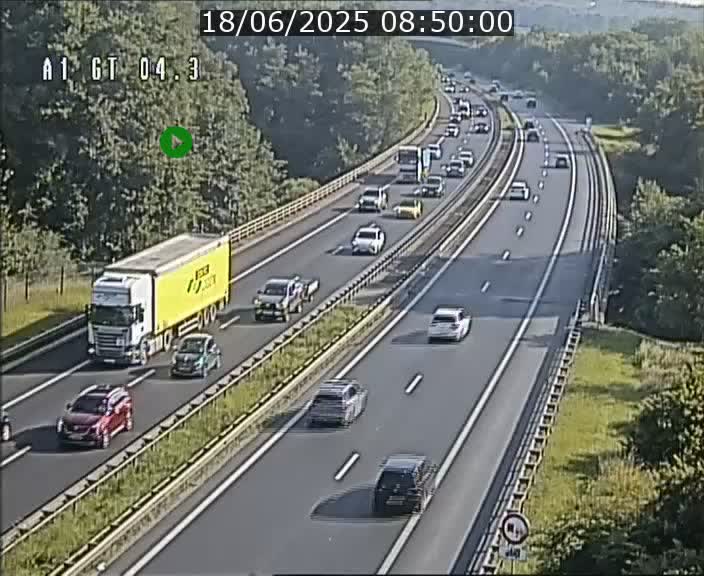 Traffic live webcam Luxembourg Itzig - A1 direction Sandweiler - BK 4.3