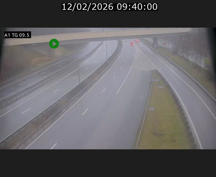 Traffic live webcam Luxembourg Jonction Grünewald - A1 direction Luxembourg-ville - BK 9.5