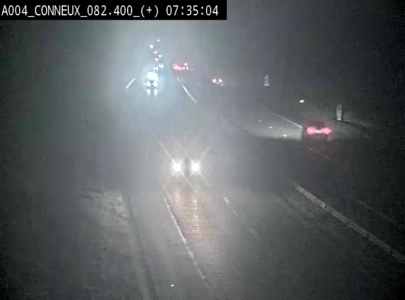 Webcam à hauteur de Conneux sur l'E411 en direction du sud de la Belgique
