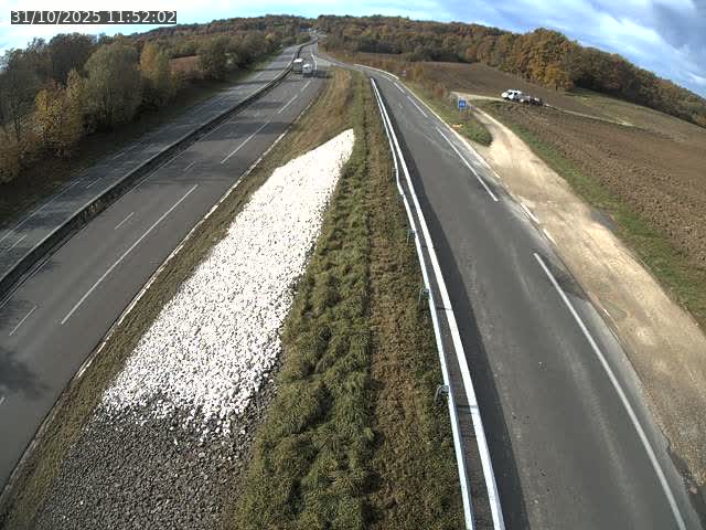 Webcam trafic à la Houpette, sur la Nationale 4 (N4) dans la commune de Rupt-aux-Nonains