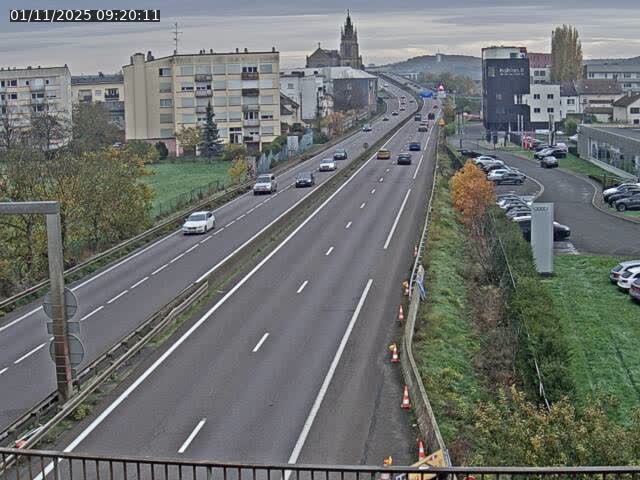 Caméra autoroute France - A31, Thionville direction Metz