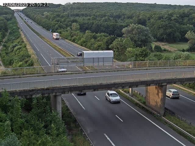 Caméra autoroute France - A31, Zoufftgen direction Luxembourg-ville, à la frontière entre la France et le Luxembourg
