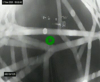 Webcam autoroute A63 en périphérie de Bordeaux au sud-est de la ville, en provenance du bassin d'Arcachon. Vue orientée vers Bordeaux