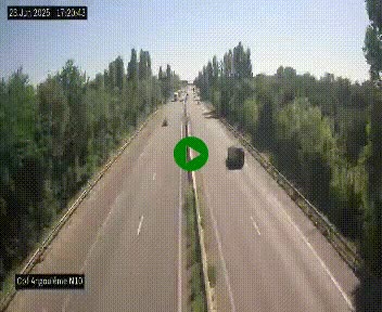 Webcam routière à la fin de la N10, en périphérique ouest d'Angouleme, proche de la jonction avec l'A10