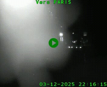 Caméra routière sur l'autoroute A20 à Bessines-sur-Gartempe. Vue orientée vers Paris