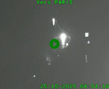 Caméra routière sur l'autoroute A20 à Bessines-sur-Gartempe. Vue orientée vers Paris