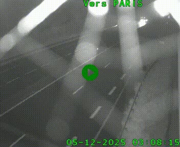 Caméra routière sur l'autoroute A20 à Saint-Hilaire-Bonneval, au sud de Limoges. Vue orientée vers Paris