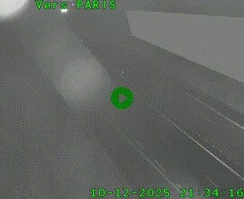 Caméra routière sur l'autoroute A20 à Saint-Pardoux-l'Ortigier, à la jonction avec l'A89. Vue orientée vers Paris