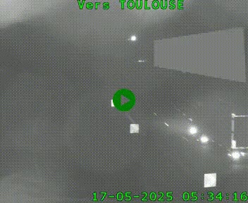 Caméra routière sur l'autoroute A20 à Noailles, en périphérie de Brive-la-Gaillarde. Vue orientée vers Toulouse